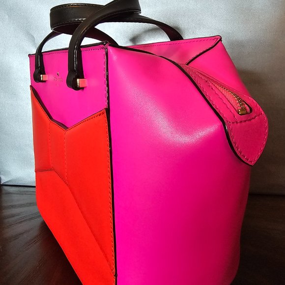Kate Spade Large Beau Bag in Pink Red - Picture 7 of 10